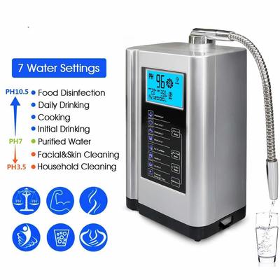 Máy ion hóa nước hydro chuyên nghiệp với màn hình LCD 3,5 inch Tốc độ dòng chảy 1-4L / phút và năng lượng 150W cho sử dụng gia đình và thương mại